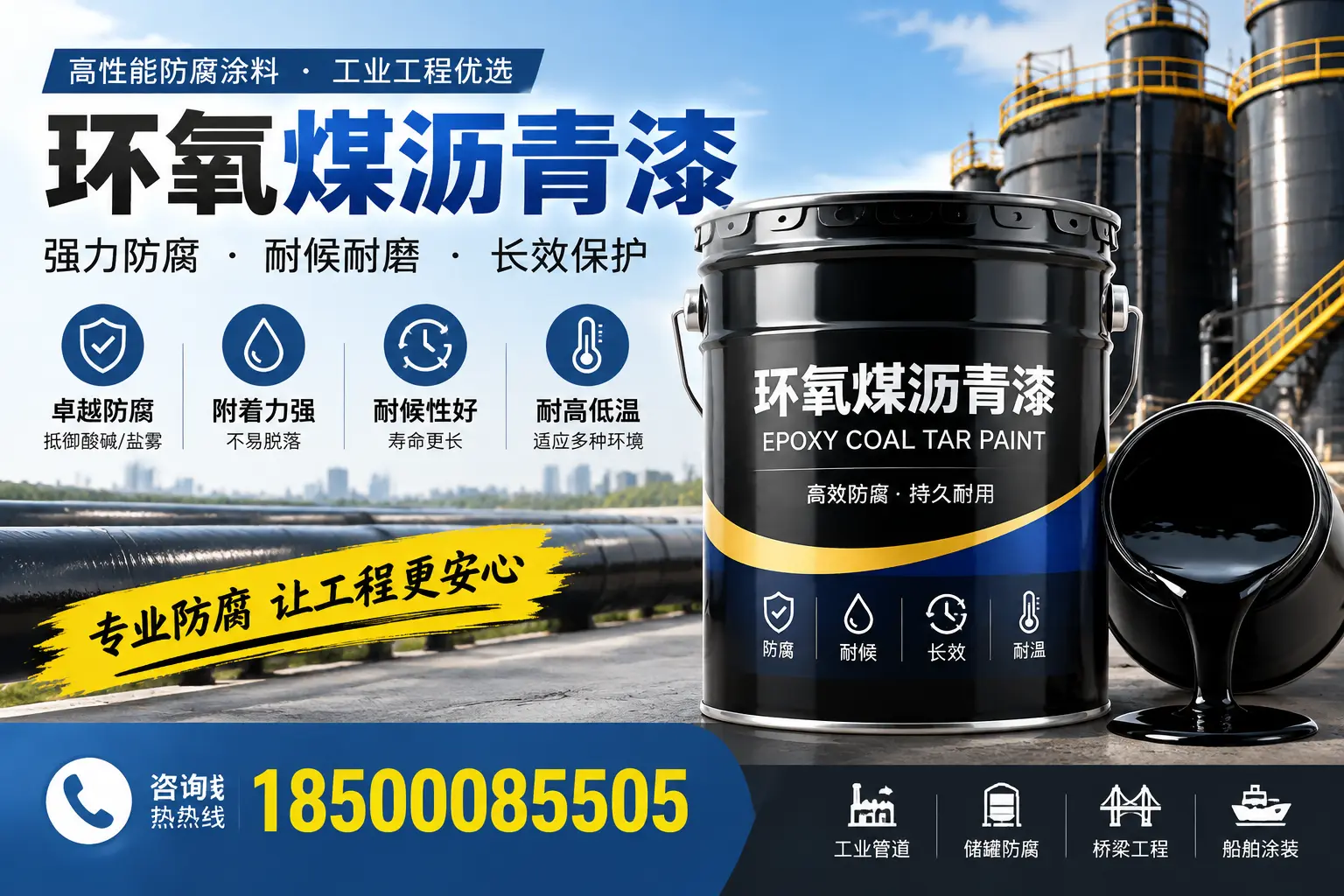 环氧煤沥青漆的施工方法与注意事项，确保在郑州顺利完成